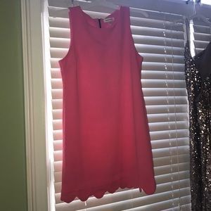 Pink scallop bottomed dress